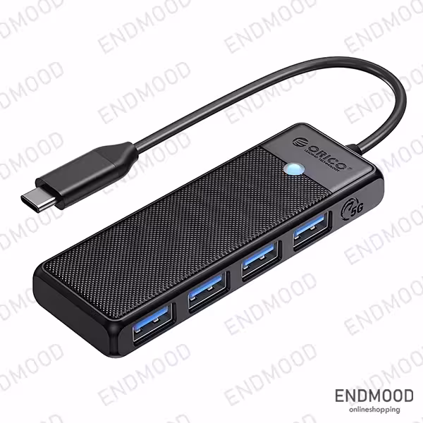 هاب 4 پورت USB-C اوریکو مدل PAPW4A-C3-015-BK