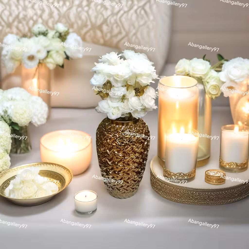 گلدان شیشه ای درجه1تمیم