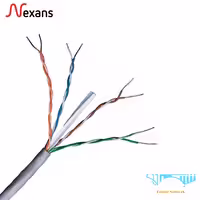 کابل شبکه نگزنس UTP CAT6 CCA روکش PVCCAT6 UTP AluminiumCCA Network 305m Cable
