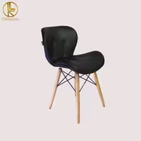 صندلی مدل زین اسبی پایه چوبی پایه کوتاه