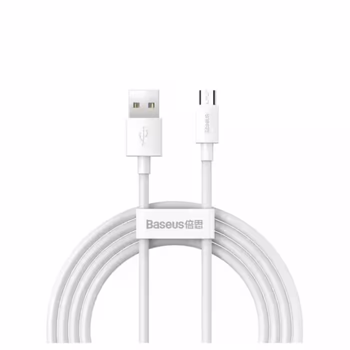 کابل 1.5 متری USB به MicroUSB بیسوس مدل Baseus Simple Wisdom TZCAMZJ