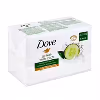 صابون داو Dove بسته 4 عددی 360 گرم رنگ سبز عصاره خیار