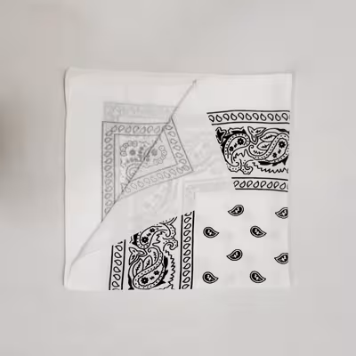 دستمال سر و گردن مدل باندانا بته جقه  01