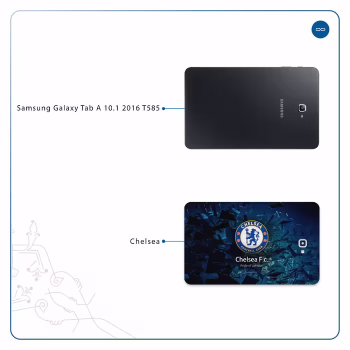 برچسب پوششی ماهوت مدل Chelsea مناسب برای تبلت سامسونگ Galaxy Tab A 10.1 2016 T585