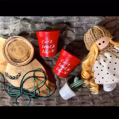 گلدان سفالی مدل threee cant کد 3