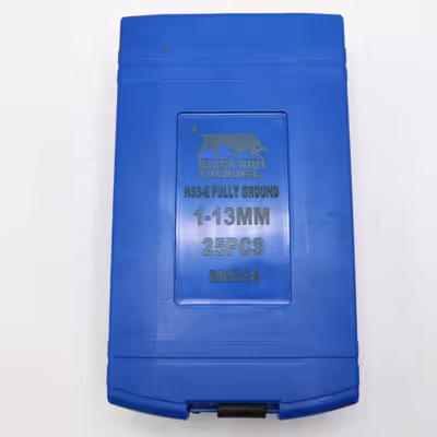 مته آهن مدل بلک بول کد YP-HSS-E-1-13MM مجموعه 25 عددی