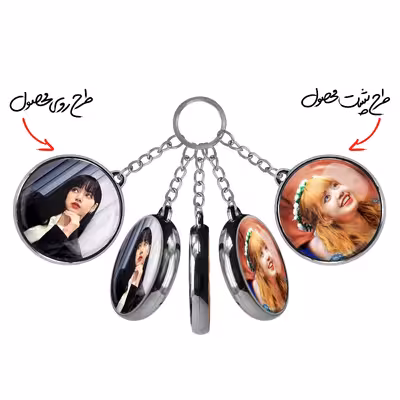 جاکلیدی خندالو طرح لیسا بلک پینک مدل دوطرفه کد 1431414319