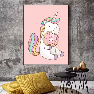 تابلو شاسی بکلیت طرح کارتونی اسب تک شاخ مدل SH-13896