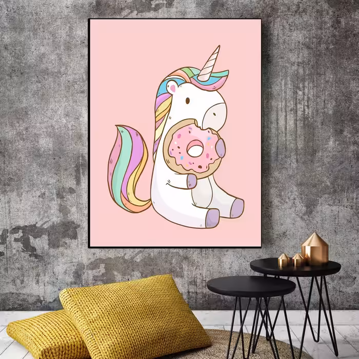 تابلو شاسی بکلیت طرح کارتونی اسب تک شاخ مدل SH-13896