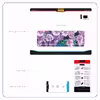 برچسب پوششی ماهوت مدل Purple-Flower مناسب برای تبلت سامسونگ Galaxy Tab S6 2019 SM-T865