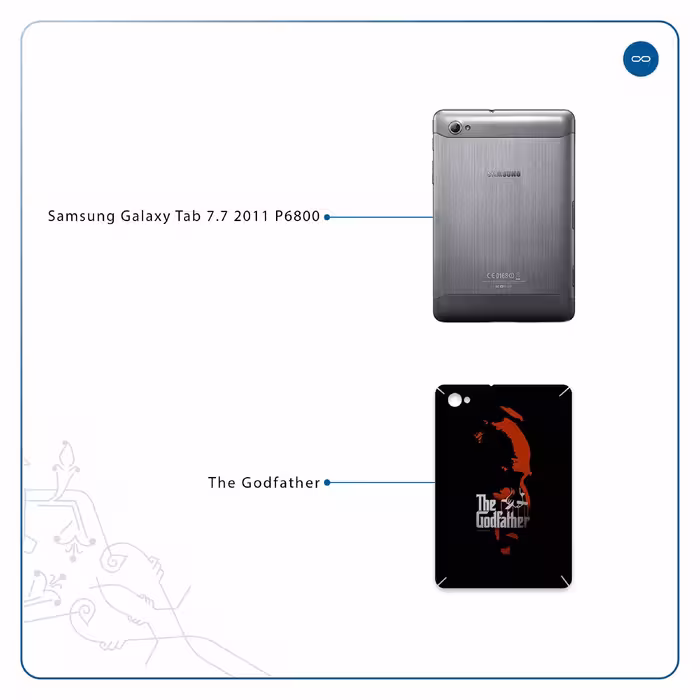 برچسب پوششی ماهوت مدل The Godfather مناسب برای تبلت سامسونگ Galaxy Tab 7.7 2011 P6800