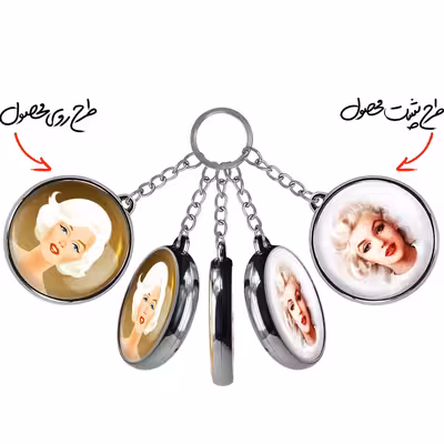 جاکلیدی خندالو طرح مرلین مونرو مدل دوطرفه کد 39813982