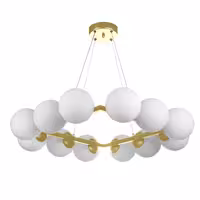  لوستر 12 شعله چشمه نور کد A1246/12-WT