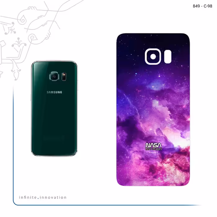 برچسب پوششی ماهوت مدل Universe b NASA 12 مناسب برای گوشی موبایل سامسونگ Galaxy S6 Edge