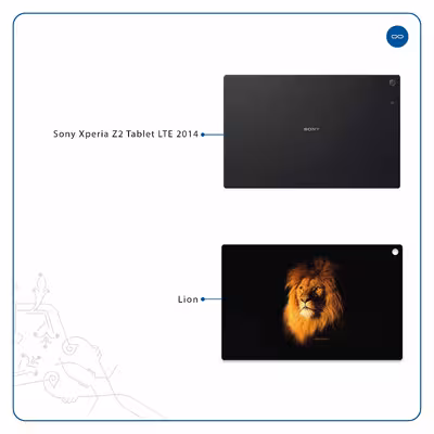 برچسب پوششی ماهوت مدل Lion مناسب برای تبلت سونی Xperia Z2 Tablet LTE 2014
