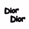 استیکر پارچه و لباس مدل حرارتی طرح dior بسته 2 عددی