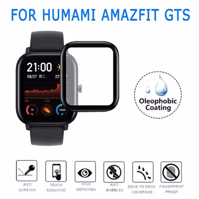 محافظ صفحه نمایش لاین مدل RT007 مناسب برای ساعت هوشمند شیایومی Amazfit GTS بسته دو عددی