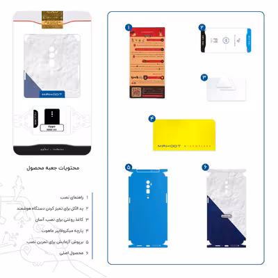 برچسب پوششی ماهوت مدل BISU-FullSkin مناسب برای گوشی موبایل اپو RENO 10X