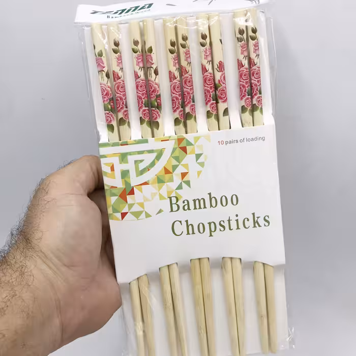 چوب غذا خوری مدل چاپستیک کد R بسته 10 عددی