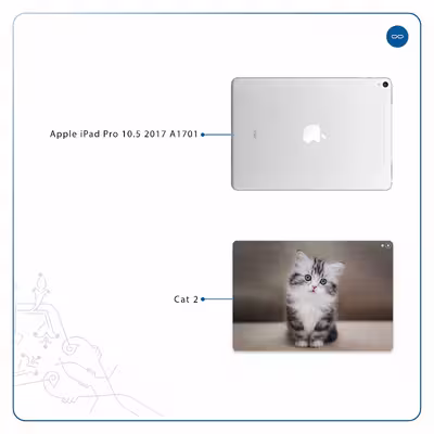 برچسب پوششی ماهوت مدل Cat-2 مناسب برای تبلت اپل iPad Pro 10.5 2017 A1701
