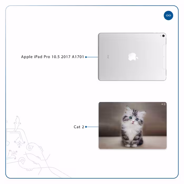 برچسب پوششی ماهوت مدل Cat-2 مناسب برای تبلت اپل iPad Pro 10.5 2017 A1701
