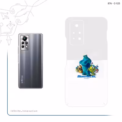 برچسب پوششی ماهوت مدل Monsters Inc مناسب برای گوشی موبایل اینفینیکس Note 11 Pro