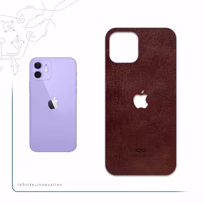 برچسب پوششی ماهوت مدل Natural-Leather مناسب برای گوشی موبایل اپل iPhone 12