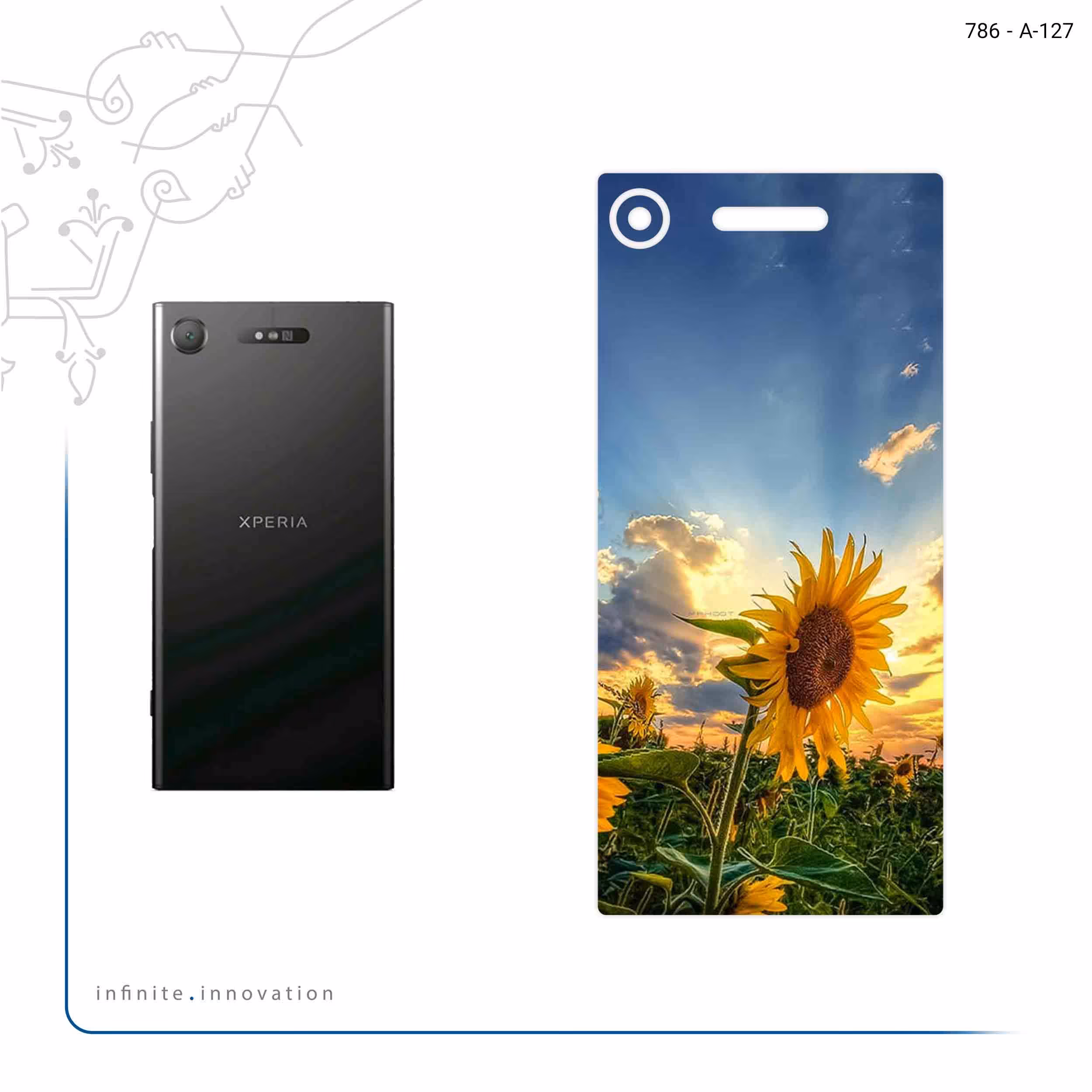 برچسب پوششی ماهوت مدل Summer Season مناسب برای گوشی موبایل سونی Xperia XZ1