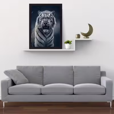 تابلو نوری گیم دکور طرح ببر مدل Tiger01