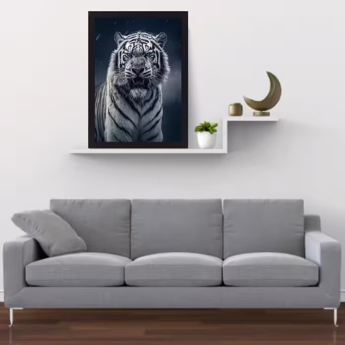 تابلو نوری گیم دکور طرح ببر مدل Tiger01