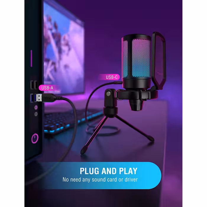 میکروفن کندانسر گیمینگ فای فاین مدل A6V