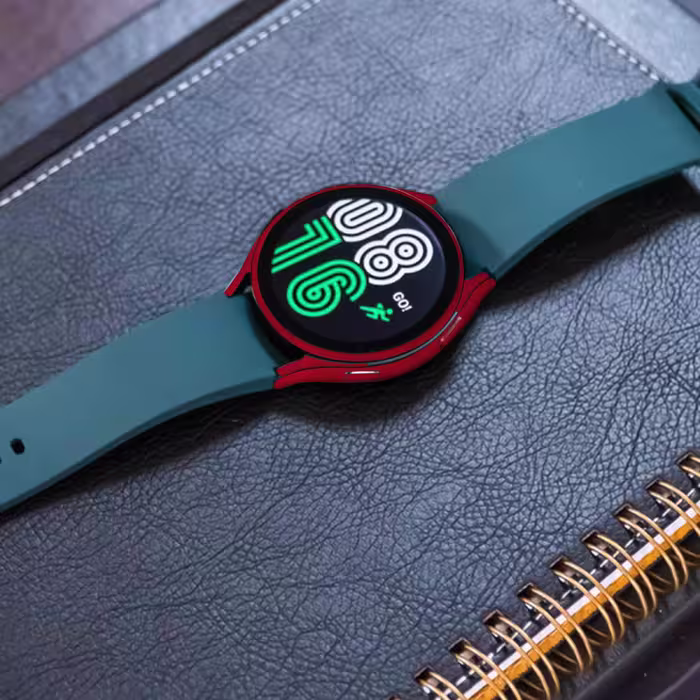 برچسب ماهوت طرح Matte Warm Red مناسب برای ساعت هوشمند سامسونگ Watch4 40mm