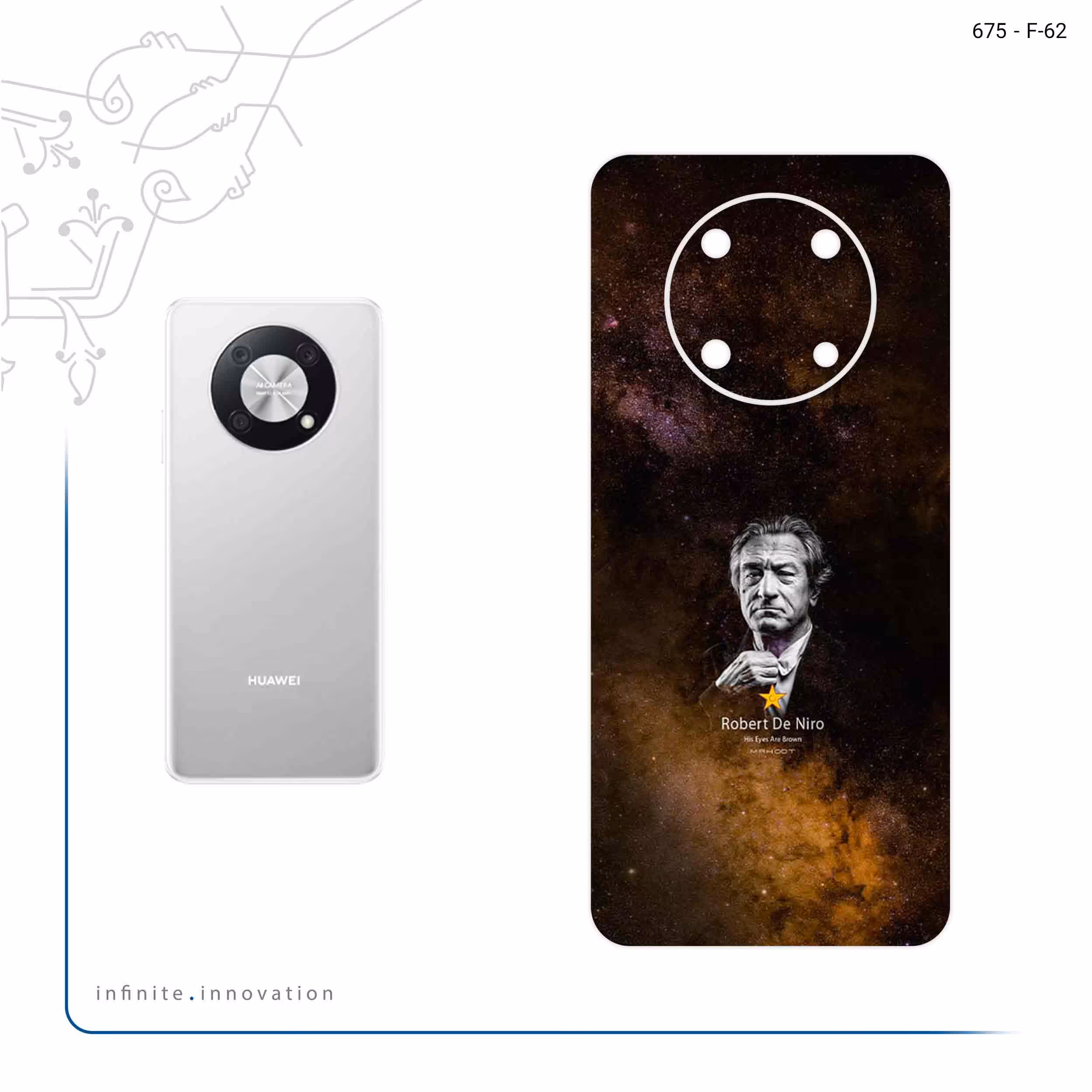 برچسب پوششی ماهوت مدل Robert De Niro مناسب برای گوشی موبایل هوآوی Nova Y90