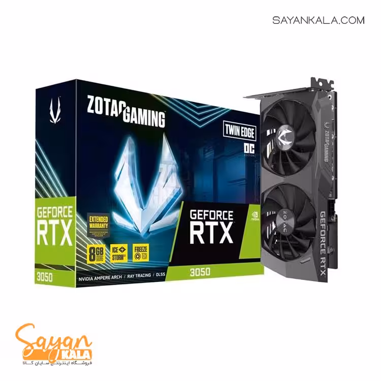 کارت گرافیک زوتک مدل Graphics card Zotak Geforce Rtx 3050 oc 8GB