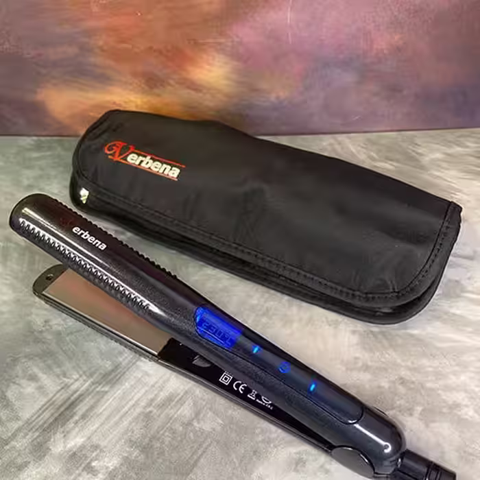 اتو موی کراتین حرفه ای وربنا مدل VR_4022 روکش کراتین صفحه شناور صفحه نمایشگر Lcd درجه حرارت تا 230درجه دارای سیستم یونیک