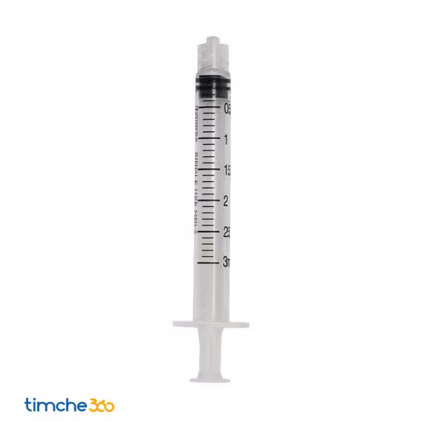 سرنگ 3 سی سی سه قطعه لوئرلاک آوا بدون جعبه