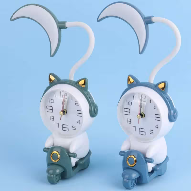 چراغ مطالعه فانتزی طرح ساعت موتور سوار NO.HD3412