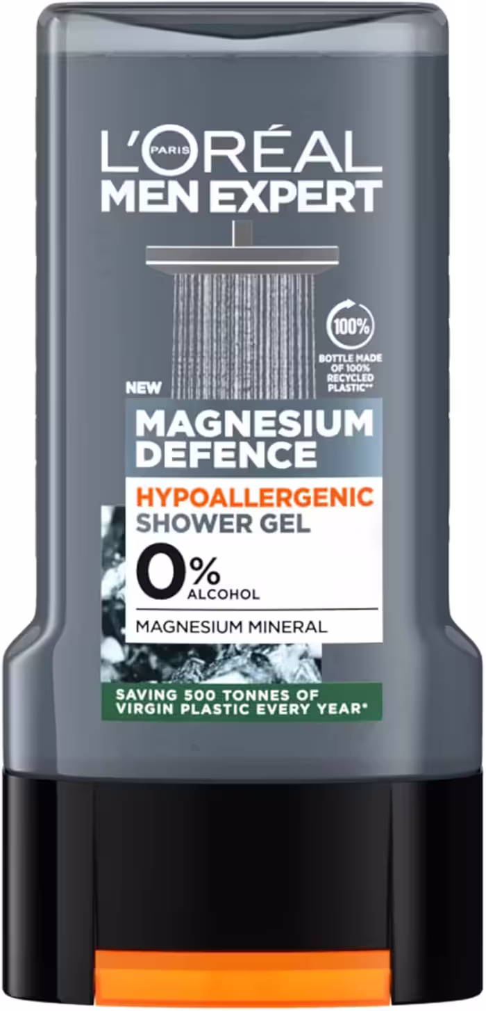 ژل حمام مردانه لورآل Loreal مدل Magnesium DEFENCE