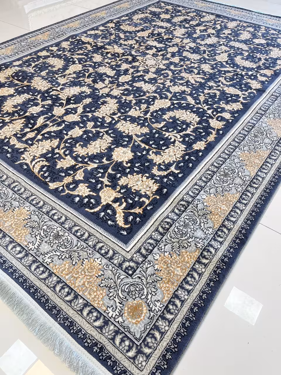 فرش 700شانه کاشان طرح کهکشان