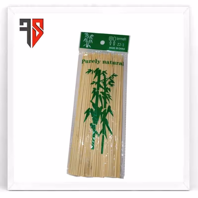سیخ چوبی یکبار مصرف 25 سانتیمتر (80عددی)