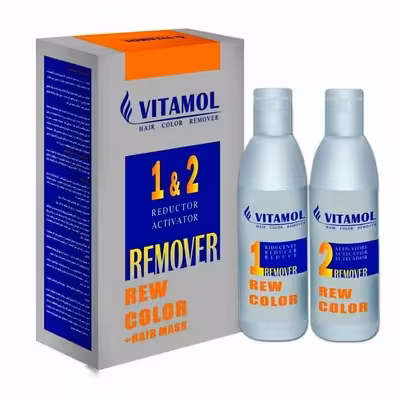 پاک کننده رنگ ریموور  مو ویتامول مدل 1&2 مجموعه 2 عددی