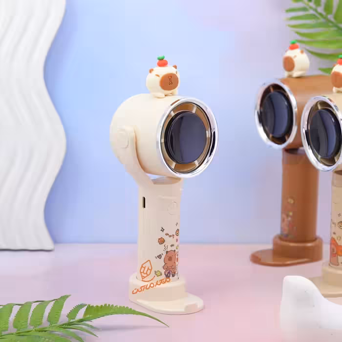 قیمت و خرید مینی فن رو میزی شارژی طرح کاپی بارا کد SD-27