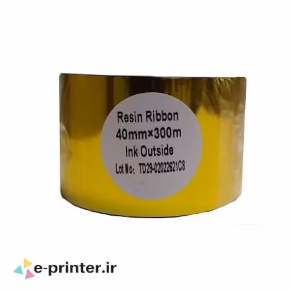ریبون چاپ لیبل پرینتر Resin 40mm*300m