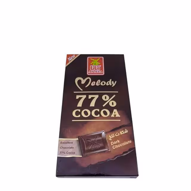 شکلات تلخ آناتا 77 درصد 80 گرمی