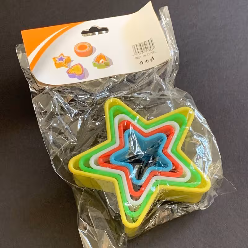 کاتر پلاستیکی پنج عددی (ستاره)