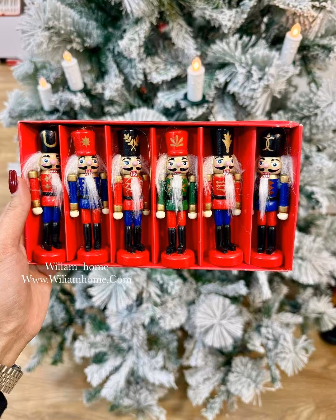 آویز سرباز فندق شکن‌ کریسمس،6 عددیC