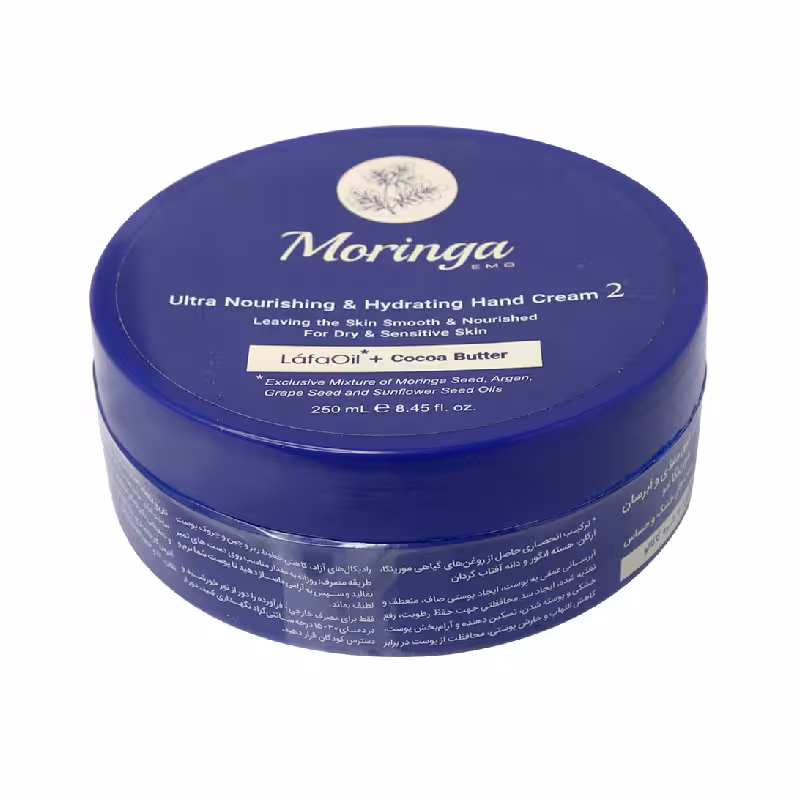 کرم دست آبرسان پوست خشک و حساس مورینگا 2