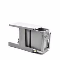 سطل زباله دومخزنه کوچک ریل کف (24لیتری) – سلما