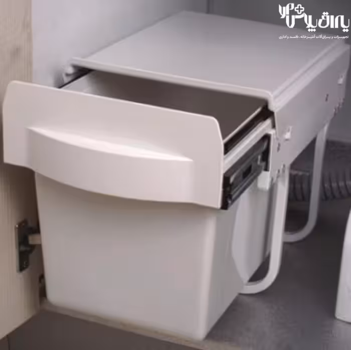 سطل زباله تک مخزن ریلی زیر سینکی آرام بند ملونی