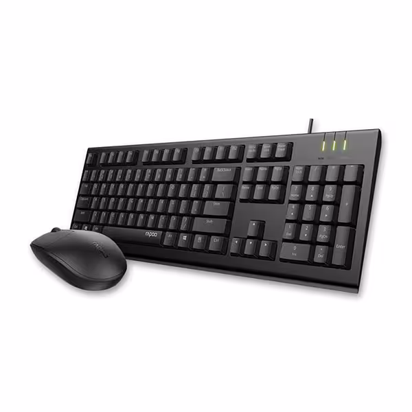 کیبورد و ماوس باسیم rapoo  مدل X125S